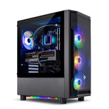 Skytech Shadow Gaming Desktop PC - AMD Ryzen 7 5700X 3.4GHz, Nvidia RTX 4060, 1TB NVME SSD, 16GB DDR4 RAM 3200, 600W Gold PSU, 11AC Wi-Fi, Windows 11 Home 64-Bit