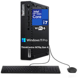 Lenovo ThinkCentre M70q Gen 4 MFF Tiny 1L Mini PC Business Desktop Computer, 13th Gen Intel 16-Core i7-13700T up to 4.9GHz, 64GB DDR4 RAM, 2TB PCIe SSD, WiFi 6, RJ45, HDMI, Windows 11 Pro Vent-HEA