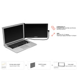 SideTrak Portable Monitor for Laptop 12.5â FHD 1080P IPS Attachable Laptop Screen | Efficient USB Power | Compatible with Mac, PC, Linux, Chromebook 13â-17â Laptops (Patent Pending)