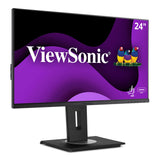 ViewSonic VG2456A 24 Inch 1080p IPS Monitor with USB 3.2 Type C with 90W Power Delivery, Docking Built-in, RJ45, 40 Degree Tilt Ergonomics for Home and Office