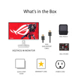 ASUS ROG Strix 27â 1440P USB-C HDR Gaming Monitor (XG27ACG-W) - White, QHD, 180Hz, 1ms, Fast IPS, DCI-P3 95%, Extreme Low Motion Blur Sync, G-Sync Compatible, Tripod Socket, AI Gaming, 3yr Warranty